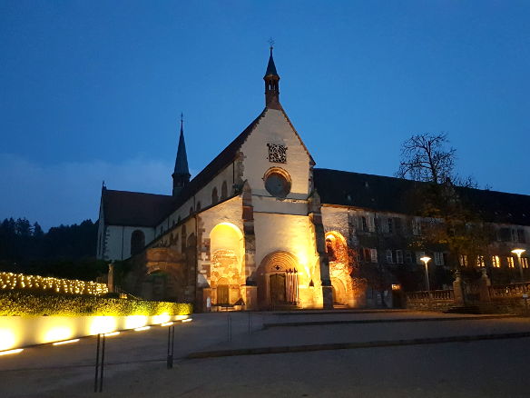 Kloster Bronnbach, abends